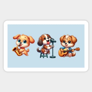 Puppy jazz triplet Sticker